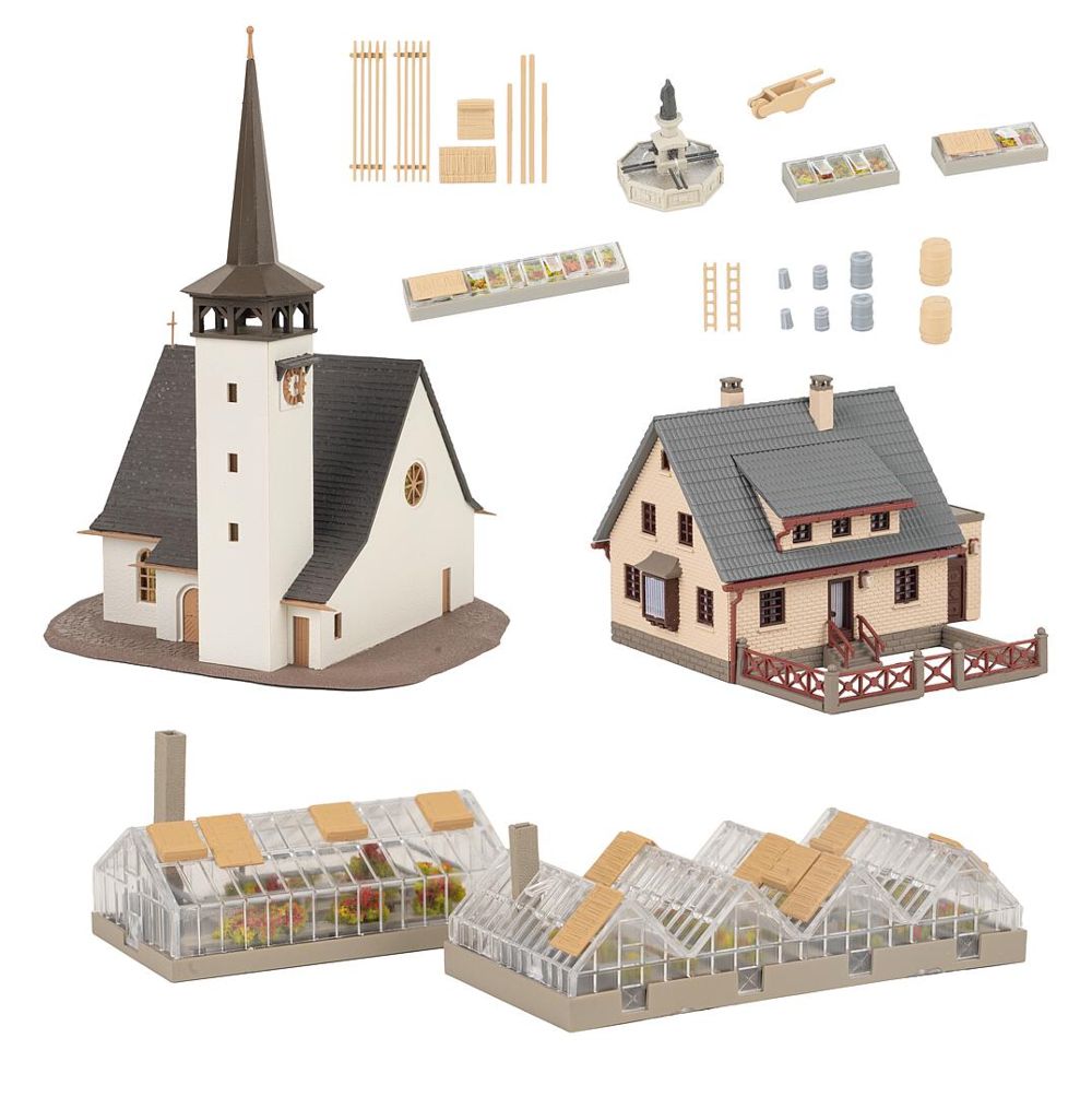 Faller 239010 Aktions-Set Dorf 1:160 Spur N Bausatz Neu OVP