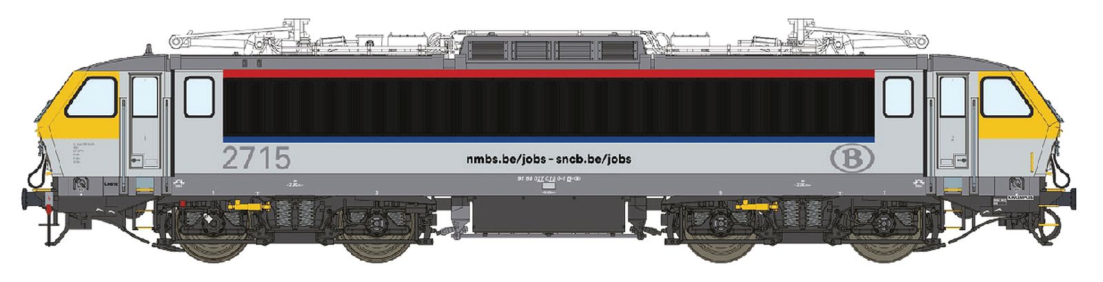LS Models 12058DCS E-Lok HLE 27 SNCB Ep.VI neues Design 1:87 Spur H0