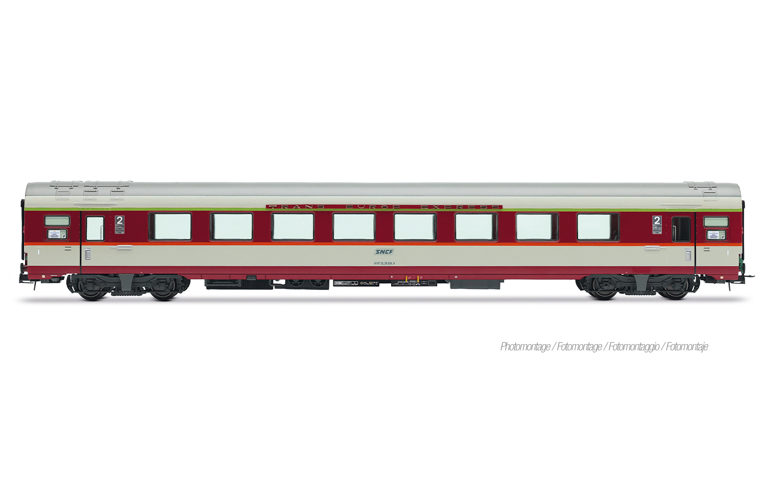 Jouef HJ4204 SNCF, B8tu (ex A8tu), Ergänzungswagen für „Le Capitole” 1985