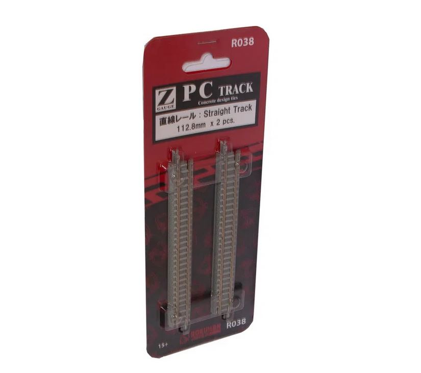 Rokuhan R038 Gleis gerade 112,8 mm Betonschwellen 1:220 Spur Z