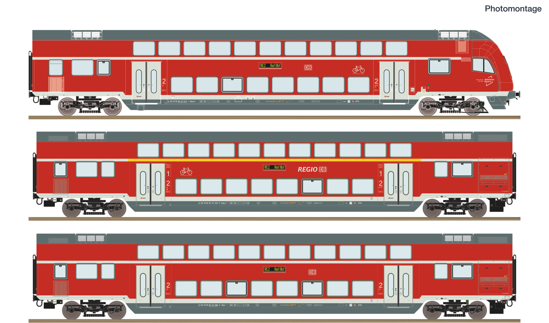 Roco 6210248 3-tlg. Set: Doppelstockwagen