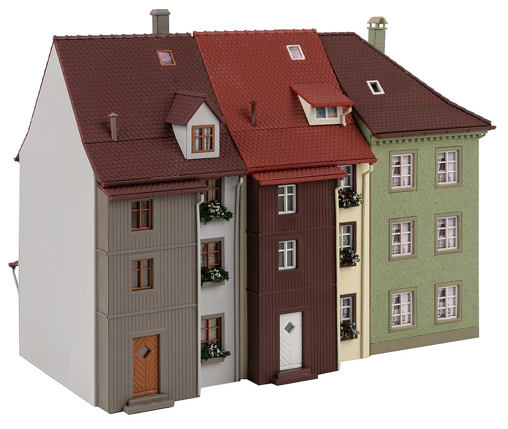 Faller 130708 H0 3 Kleinstadthäuser 1:87 Spur H0 Bausatz Neu OVP