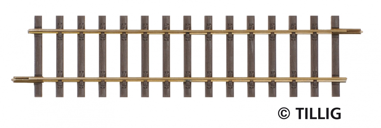 Tillig 85124 Gerades Gleis, Länge 114 mm 1:87 Spur H0 Neu