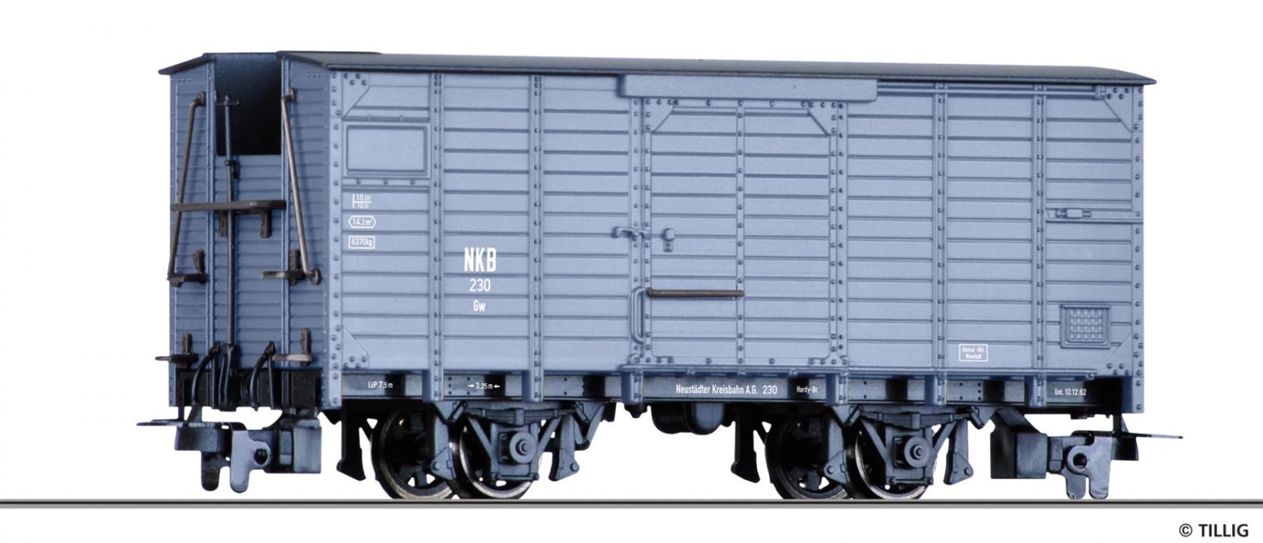 Tillig 15947 Gedeckter Güterwagen Gw NKB 1:87 Spur H0m Neu