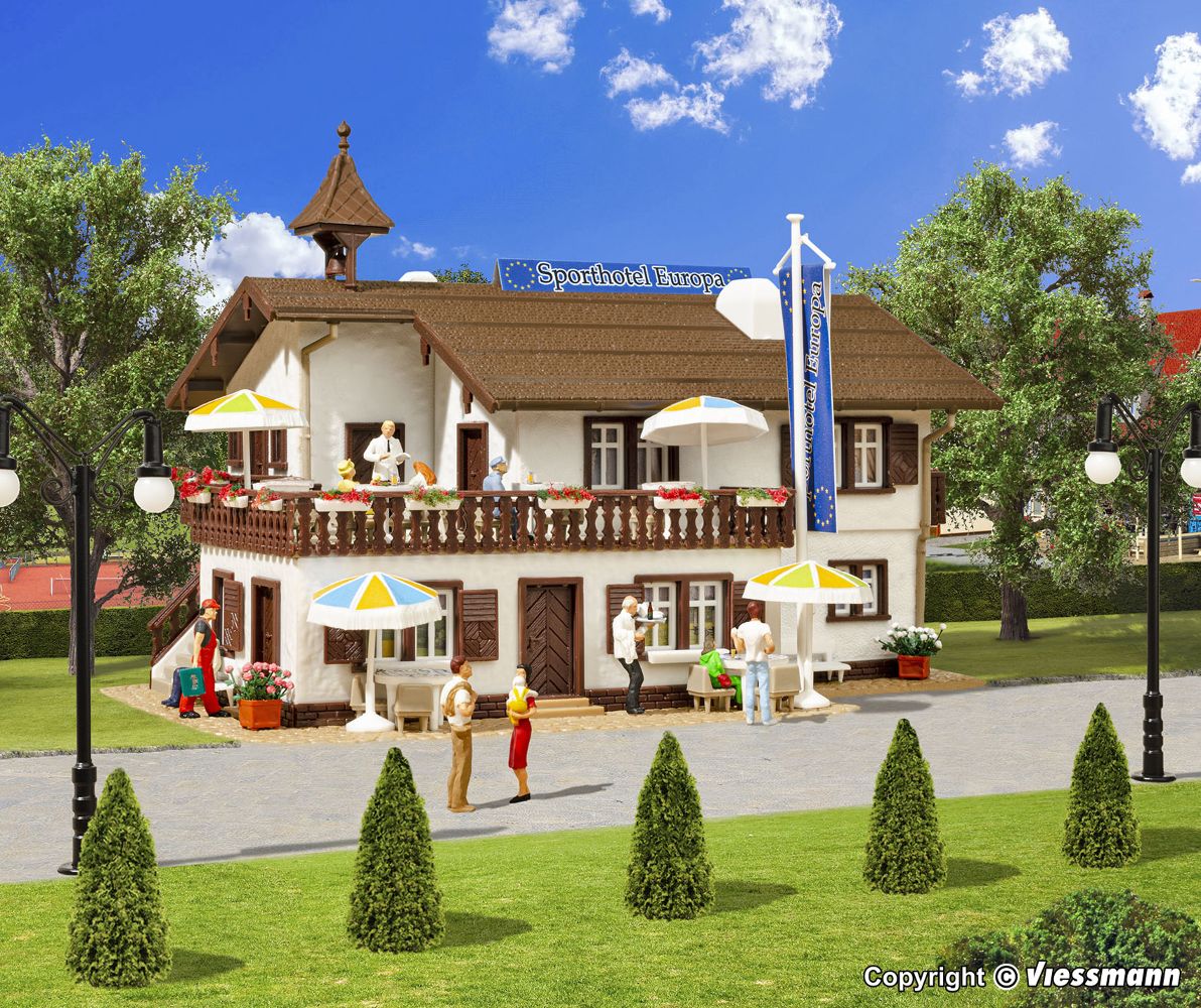 Vollmer 43808 Sport- und Wellnesshotel Europa 1:87 Spur H0 Neu