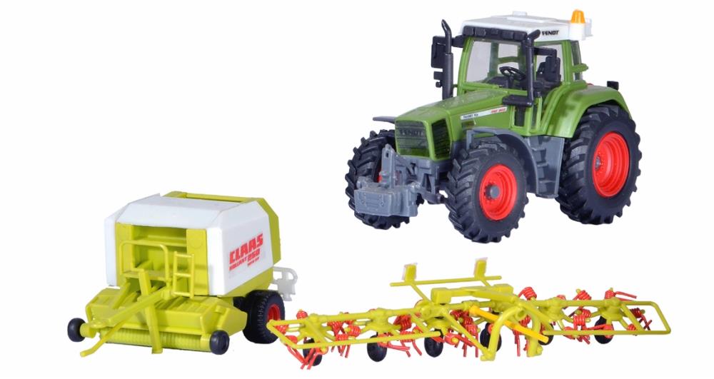 Kibri 12233 H0 FENDT Traktor mit Anbaugeräten