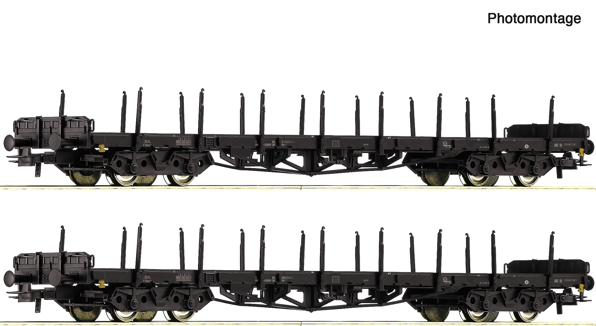 Roco 6600142 2-tlg. Set: Rungenwagen