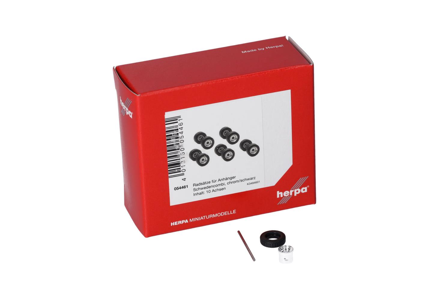 Herpa 054461 Zubehör Radsätze Hänger Schwedencombi 1:87 Spur H0