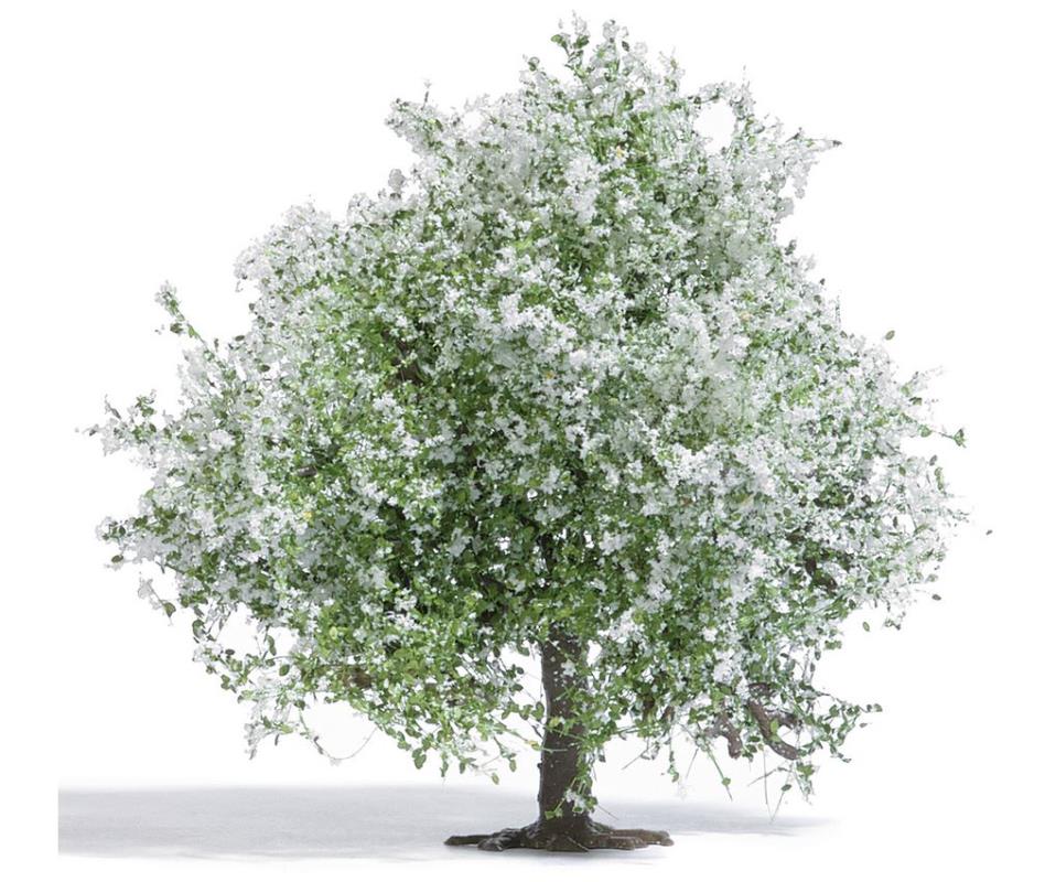 Busch 3651 Apfelbaum 75 mm, blühend - Spur H0 - Neu - OVP