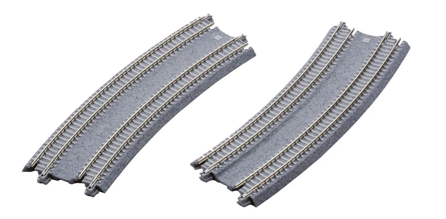 Kato 20-186 Gleis gebogen 2-gleisig R480/447-22,5° 1:160 Spur N