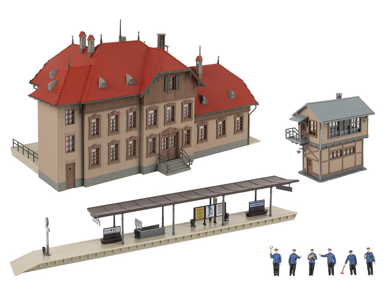 Faller 190035 Aktions-Set Bahnhof Passendorf 1:87 Spur H0 Bausatz