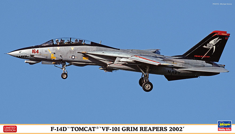 Hasegawa 02444 F-14D Tomcat VF-101 Grim Reapers 2002 1:72 Bausatz
