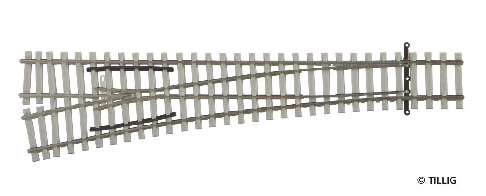 Tillig 83334 EW2 links 15° Betonschwelle 1:120 Spur TT NEU OVP