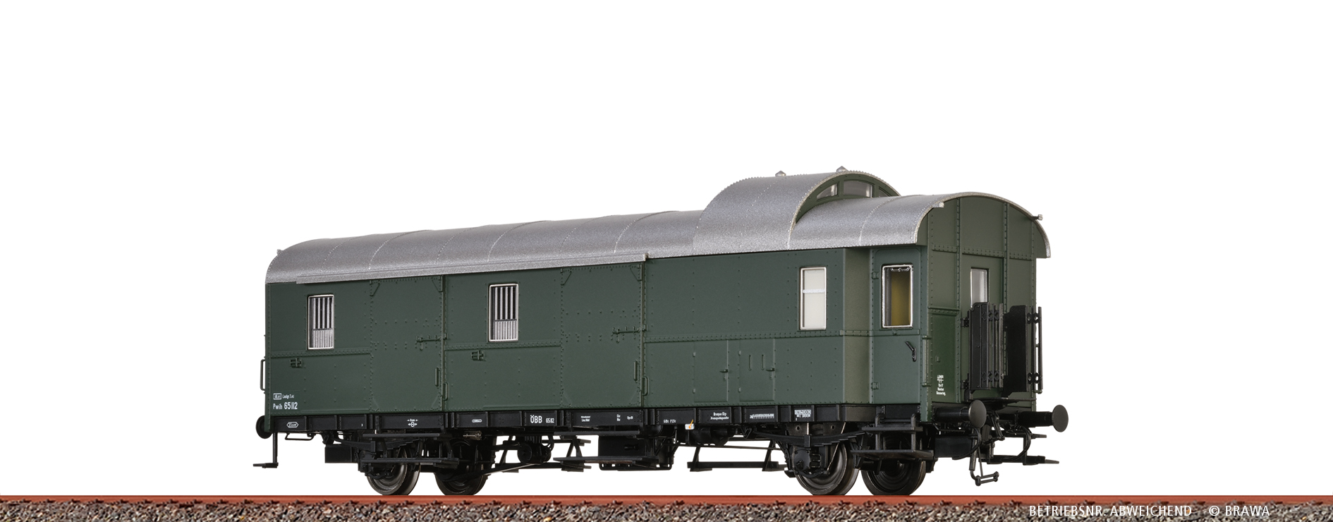 Brawa 46820 Gepäckwagen Pwih ÖBB 1:87 Spur H0 DC An BASIC+