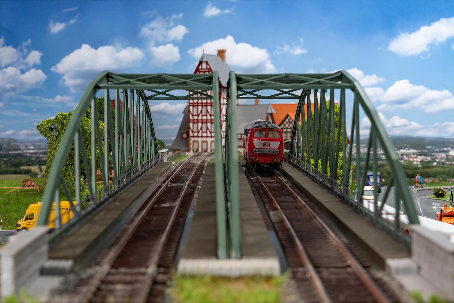 Faller 120507 Bogenbrücke 2-gleisig 1:87 Spur H0 Bausatz Neu OVP