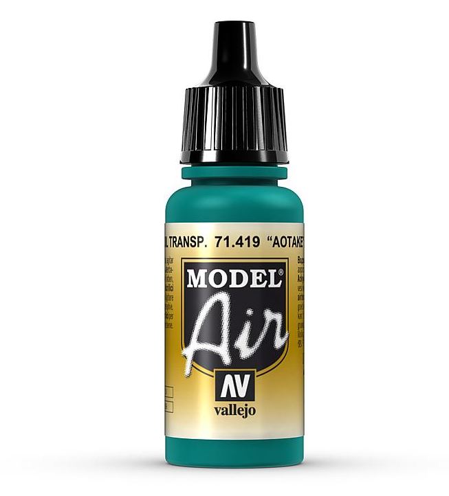 Vallejo 71419 Durchsichtiges Blau, Aotake, 17 ml