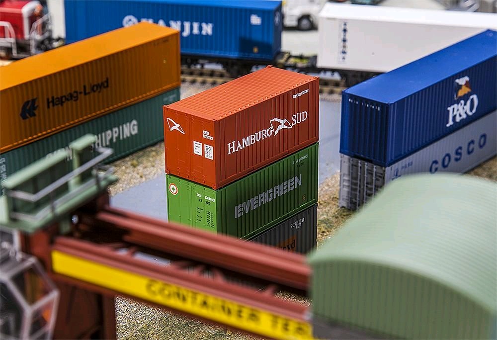 Faller 180822 20' Container HAMBURG SÜD 1:87 Spur H0 Neu OVP
