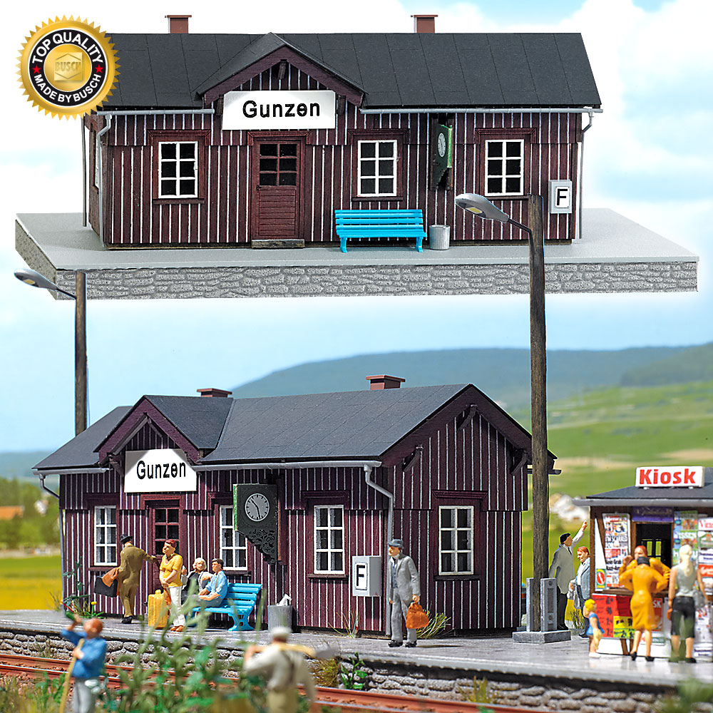 Busch 1462 Bahnhof Gunzen 1:87 Spur H0 Bausatz Neu OVP