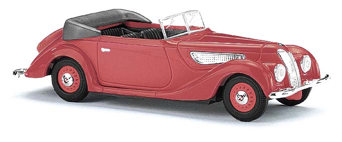 Busch 40288 EMW 327 Cabrio, Rot - 1:87 - Standmodell - Neu - OVP