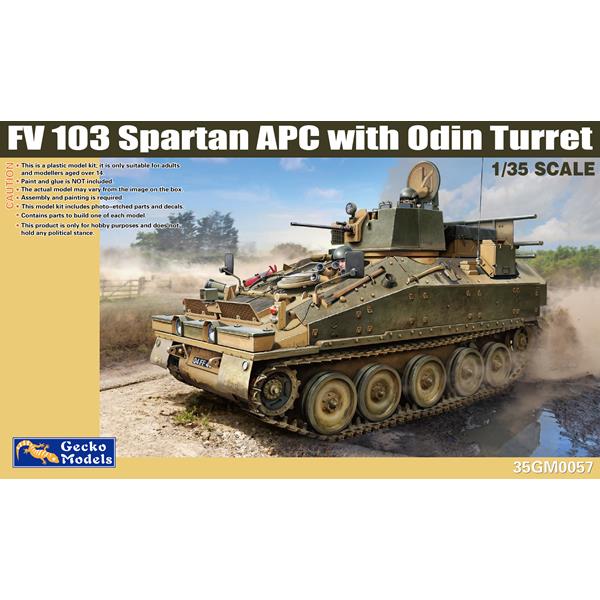 Gecko Models 35GM0057 British FV 103 Spartan APC with Odin Turret 1:35 NEU