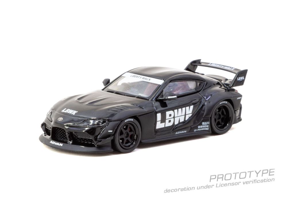 Tarmac Works T64-109-BK 1:64 TOYOTA SUPRA (A90) LB-WORKS BLACK 2025