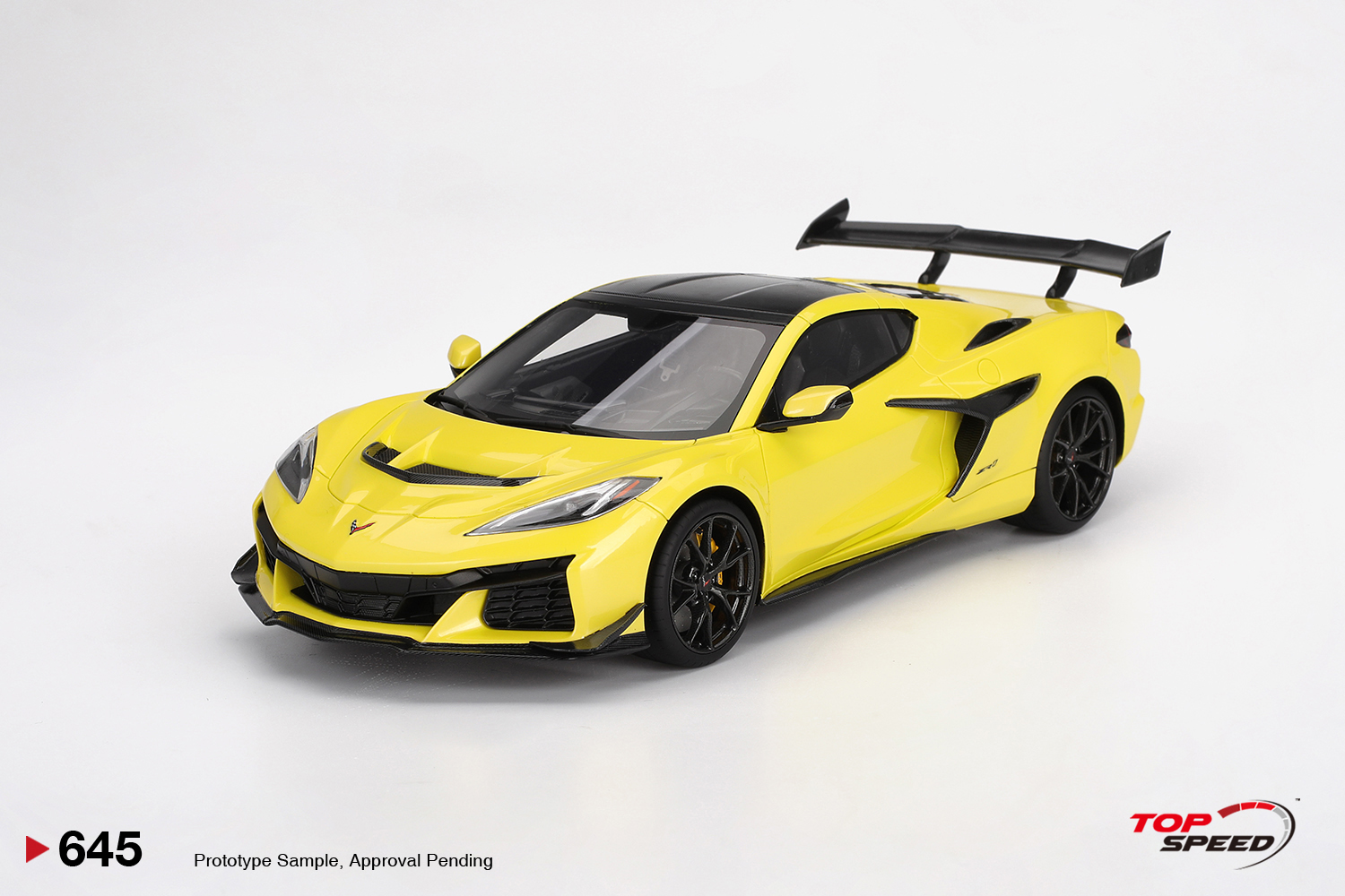 Top Speed TS0645 1:18 CHEVROLET CORVETTE ZR1 ACCELERATE YELLOW 2025