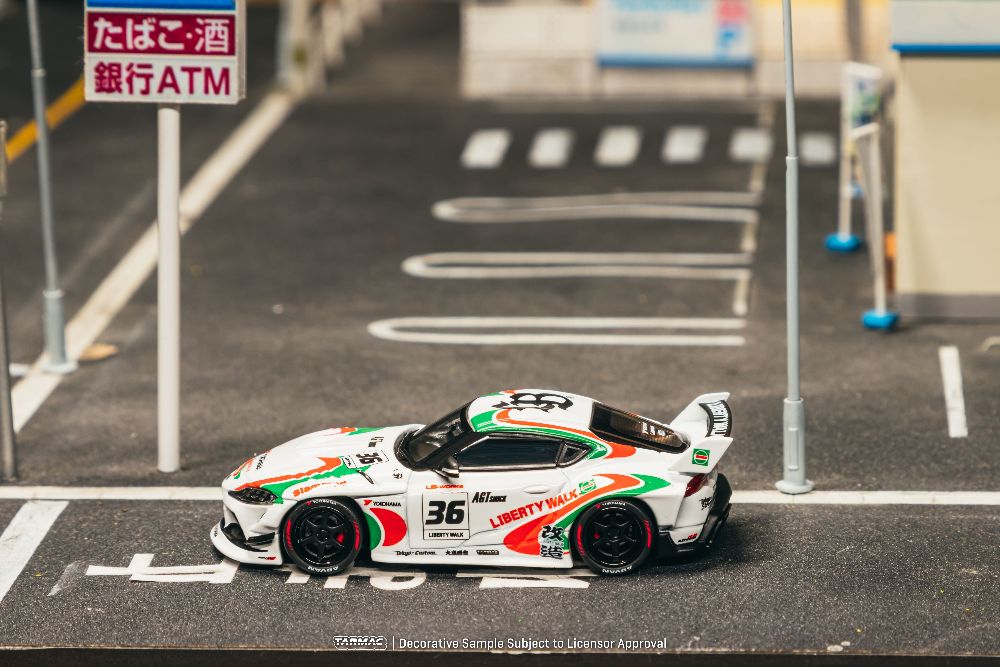 Tarmac Works T64-109-WH 1:64 TOYOTA SUPRA (A90) LB-WORKS CASTROL TRIBUTE 2024