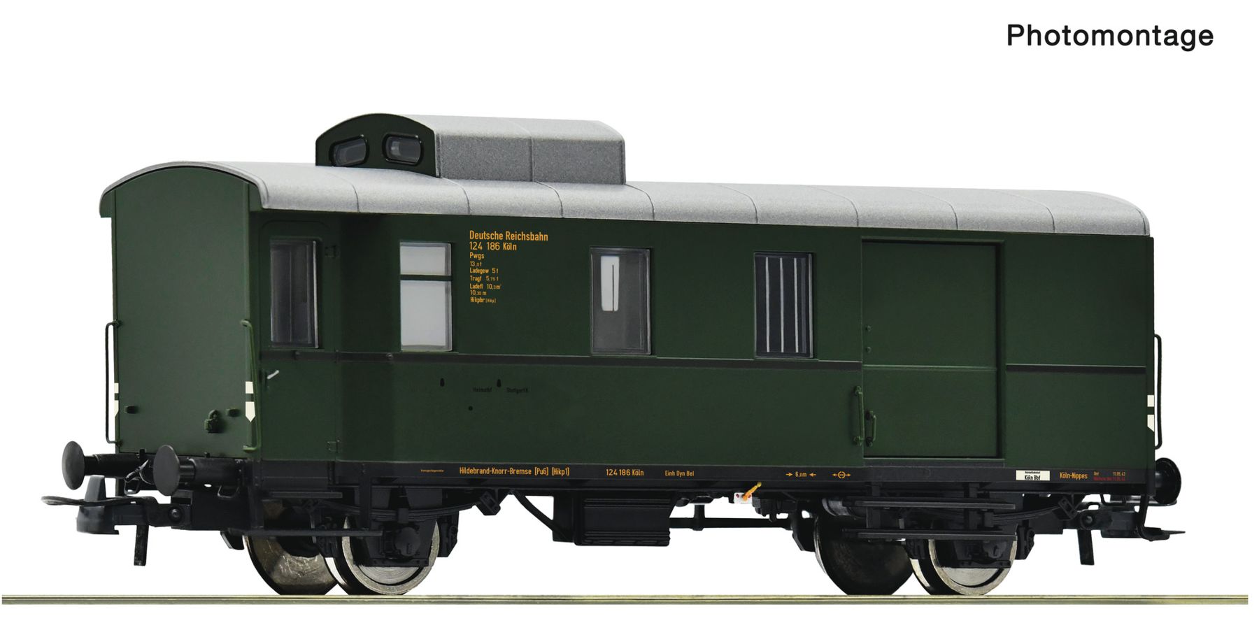 Roco 74223 Güterzuggepäckwagen DRB 1:87 Spur H0 DC Neu OVP