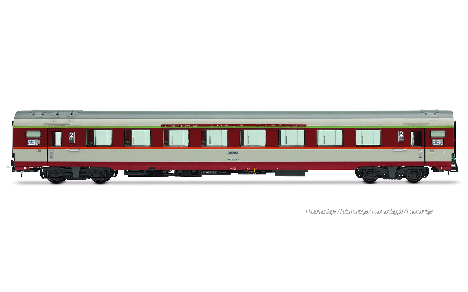 Jouef HJ4203 SNCF, B8u (ex A8u), Ergänzungswagen für „Le Capitole” 1985