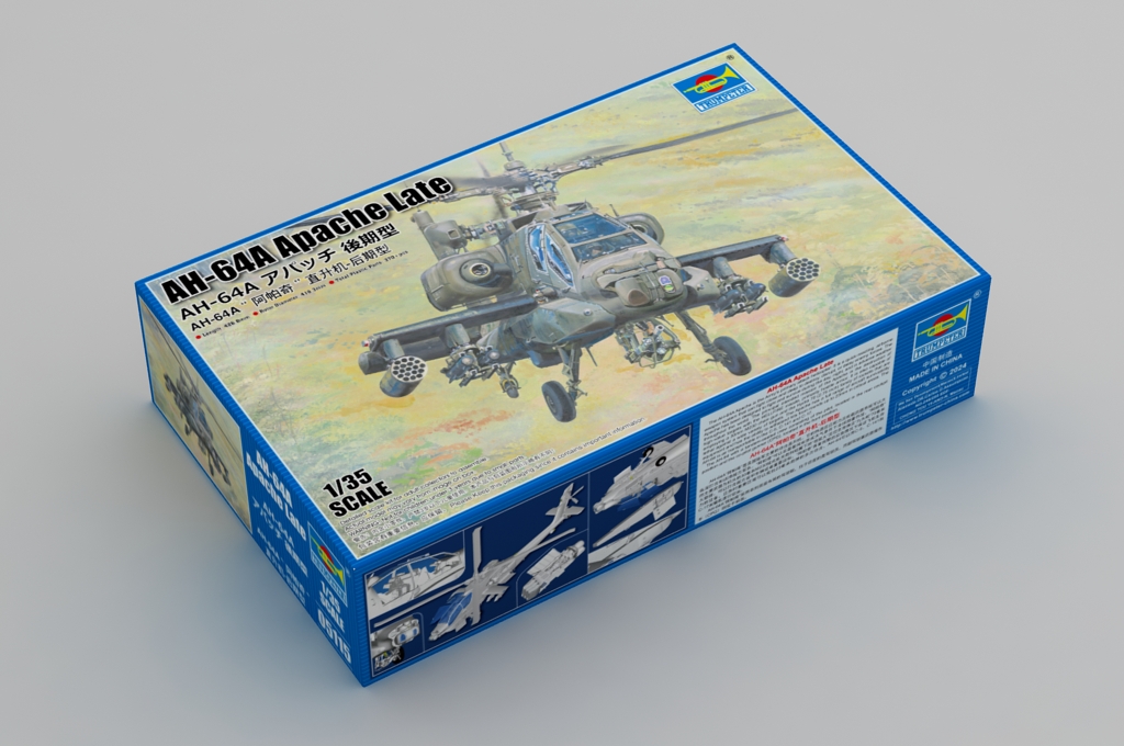 Trumpeter 05115 AH-64A Apache Late 1:35 Modellbausatz Neu OVP