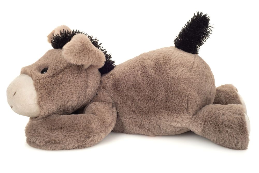Teddy Hermann 939757 Esel Eddy liegend 38 cm Stoff/Plüsch/Kuscheltier NEU