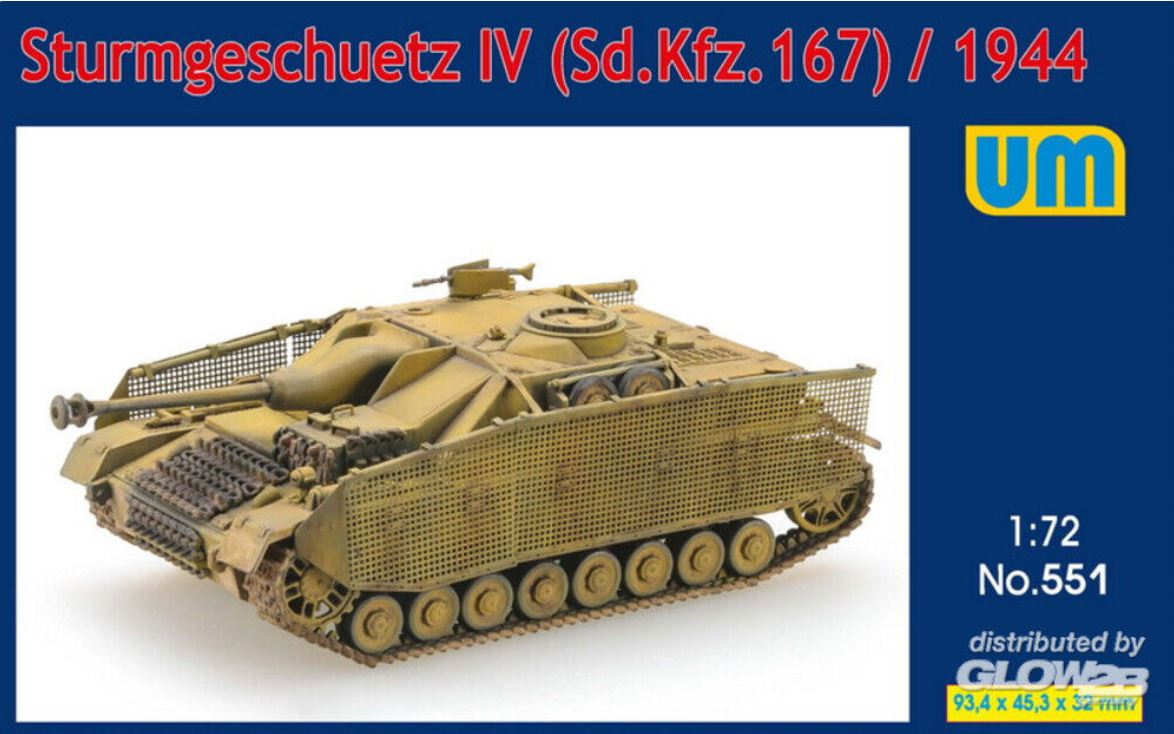 Unimodels 551 Sturmgeschutz IV (Sd.Kfz.167)/1944 1:72 Bausatz Neu