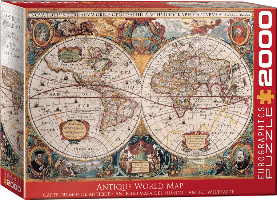 EUROGRAPHICS 8220-1997 Antike Weltkarte 2000 Teile Puzzle