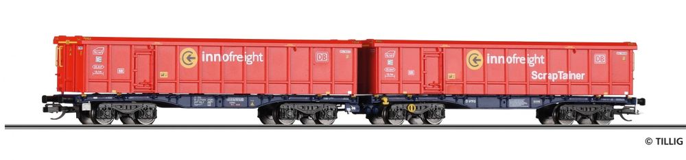 Tillig 15081 Doppeltragwgn InnoWaggon 2x40ft VTG 1:120 Spur TT