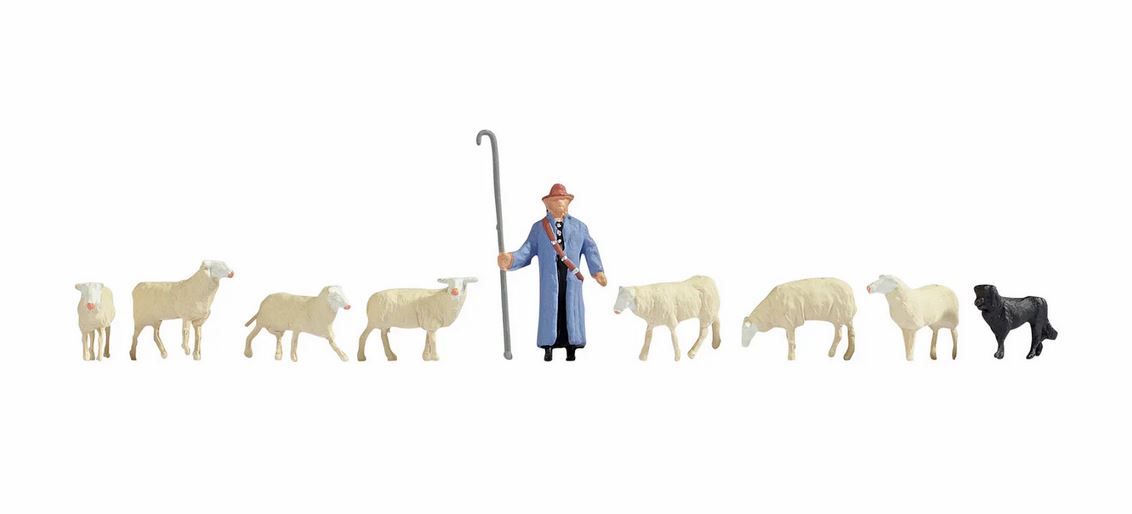 Noch 15748 Schafe und Schäfer 1:87 Spur H0 NEU OVP Tiere Figuren