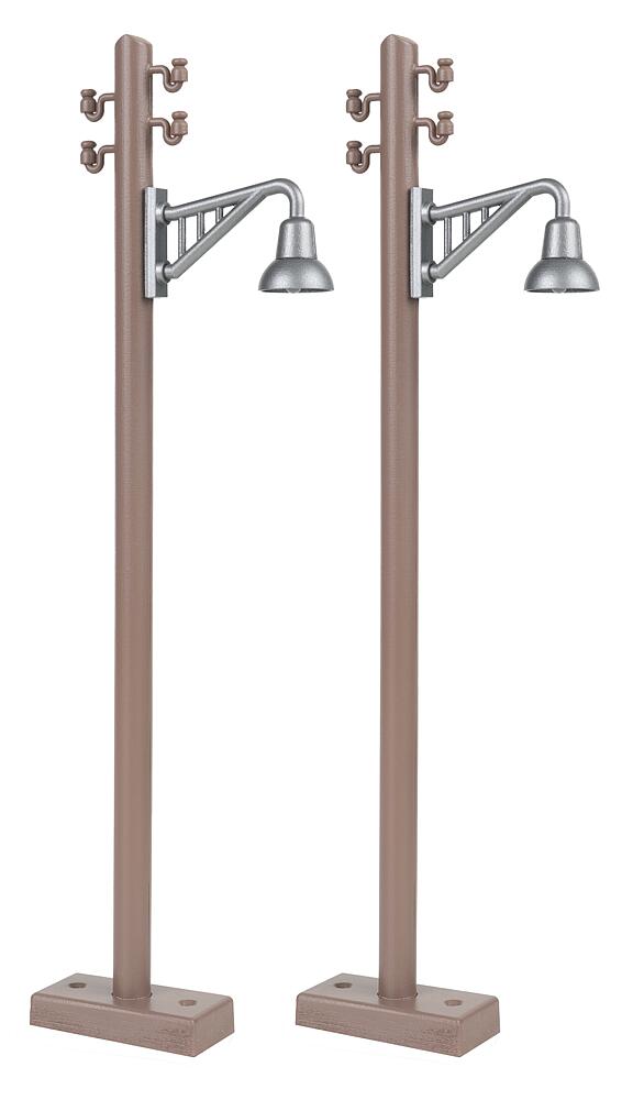 Pola 333233 Holzmast mit Auslegerleuchte, 2 Stück