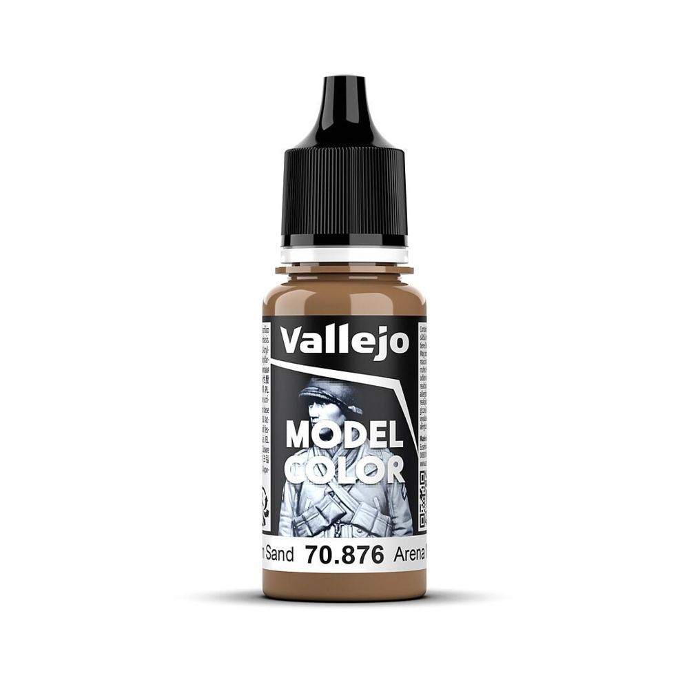 Vallejo 70876 Sandgelb, dunkel, matt, 18 ml Model Color NEU