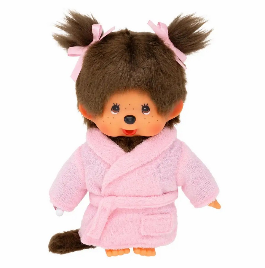 Monchhichi 203802 Plüschfigur Bathrobe Girl 20 cm Stoff NEU