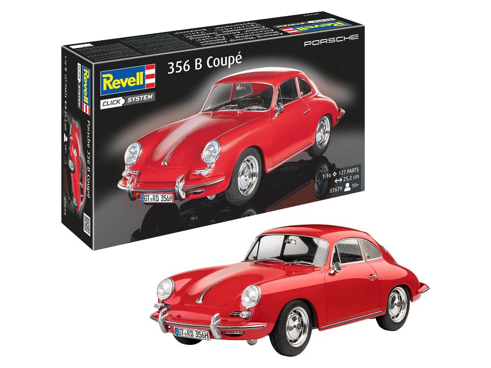 Revell 07679 Porsche 356B Coupé 75 Years Plastic Modelbuilding 1:16