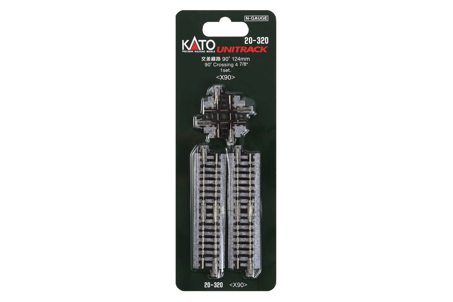 Kato 20-320 Kreuzung 90° 124 mm 1:160 Spur N Neu OVP