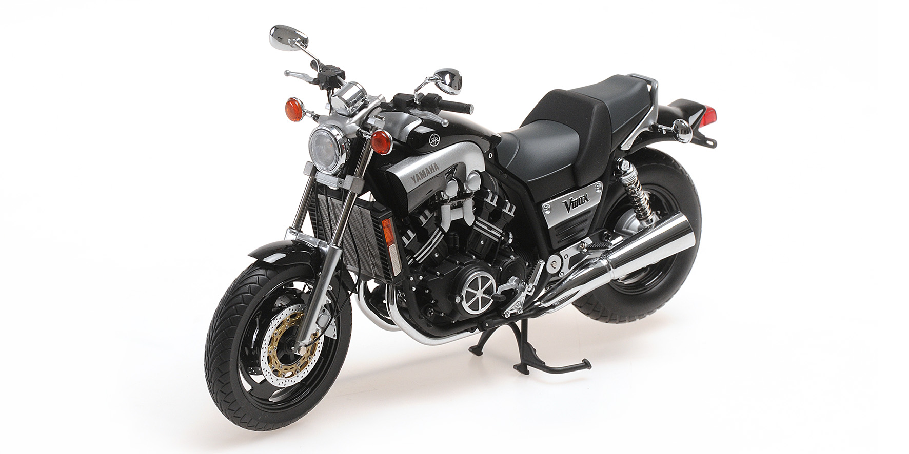 Minichamps 122163704 YAMAHA VMAX 1993 BLACK 1:12 Standmodell Neu OVP