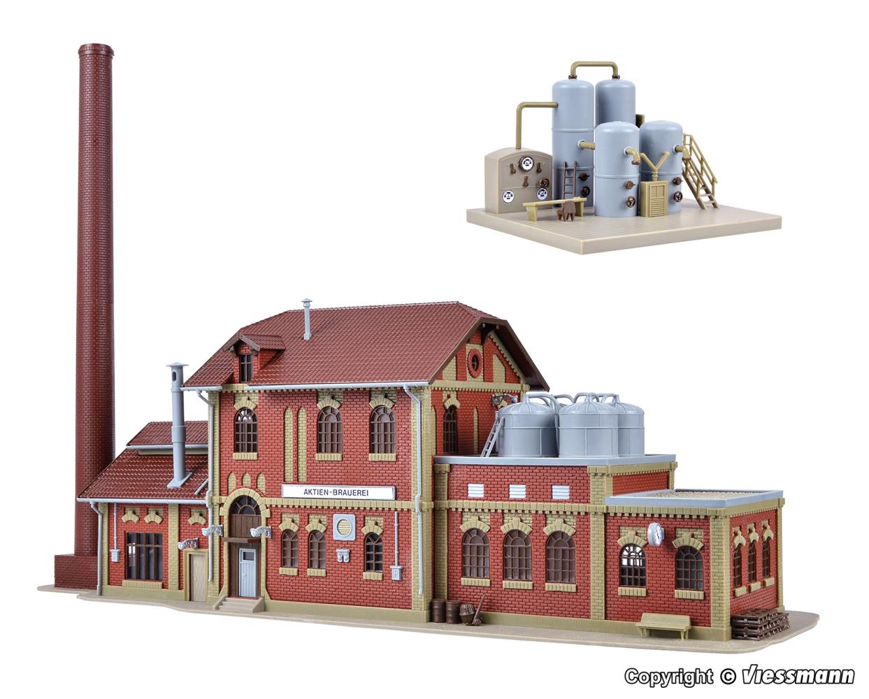 Vollmer 45609 Brauerei mit Inneneinrichtung Kesselhaus 1:87 Spur H0