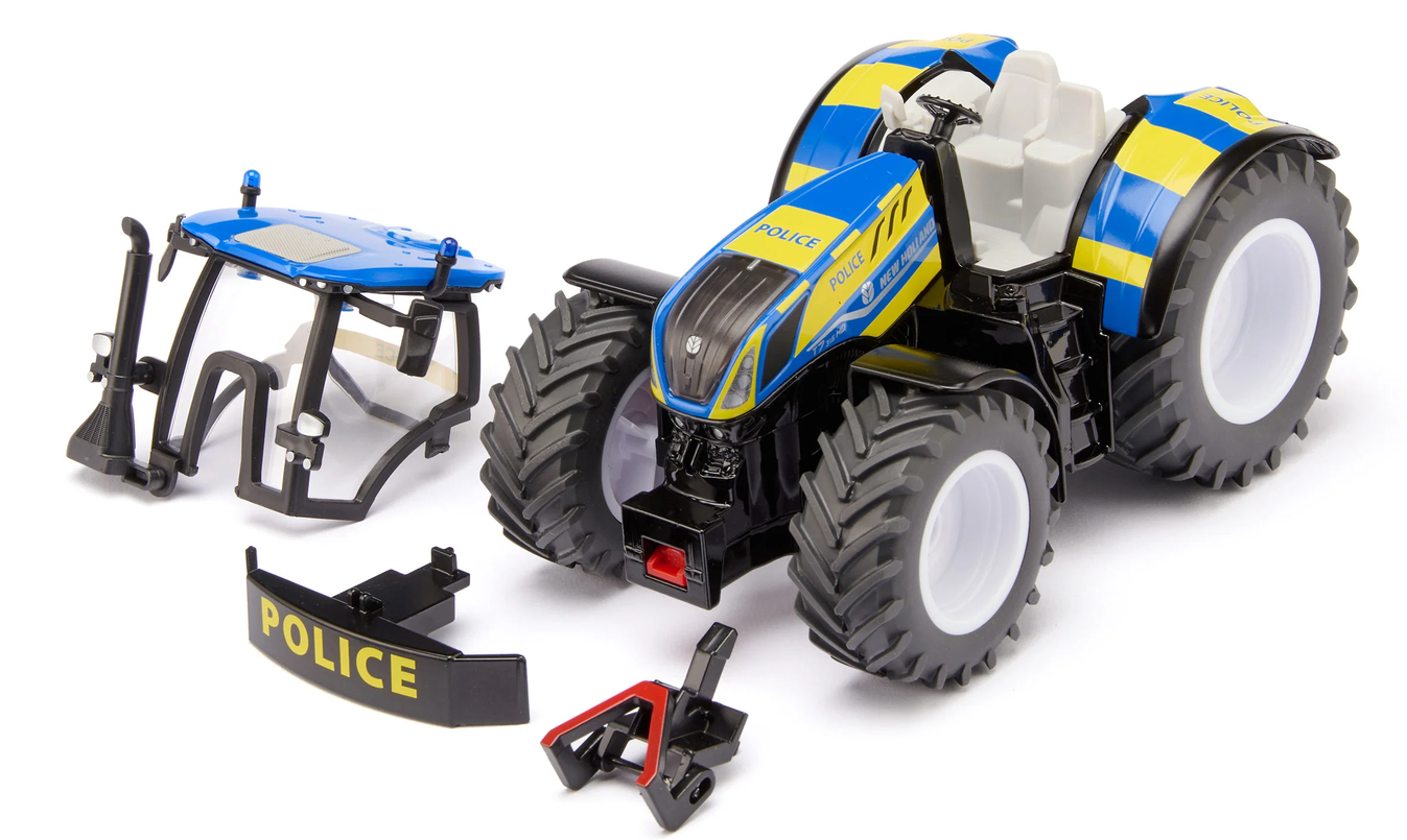 Siku 3297 New Holland Polizei-Traktor 1:32 Spur 1 Standmodell