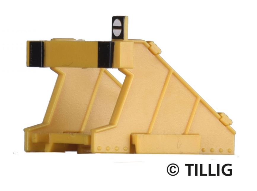 Tillig 83442 Bausatz vier Prellböcke gelb - Spur TT - Neu
