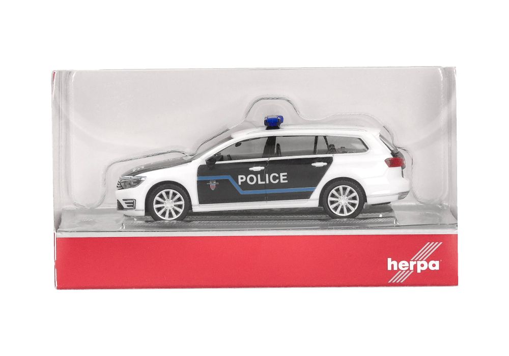 Herpa 099097 VW Passat Variant GTE "Police Paris" 1:87 Spur H0 NEU