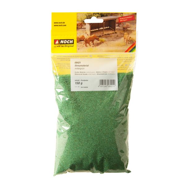 Noch 08421 Streumaterial - mittelgrün, 150 g - Neu - OVP
