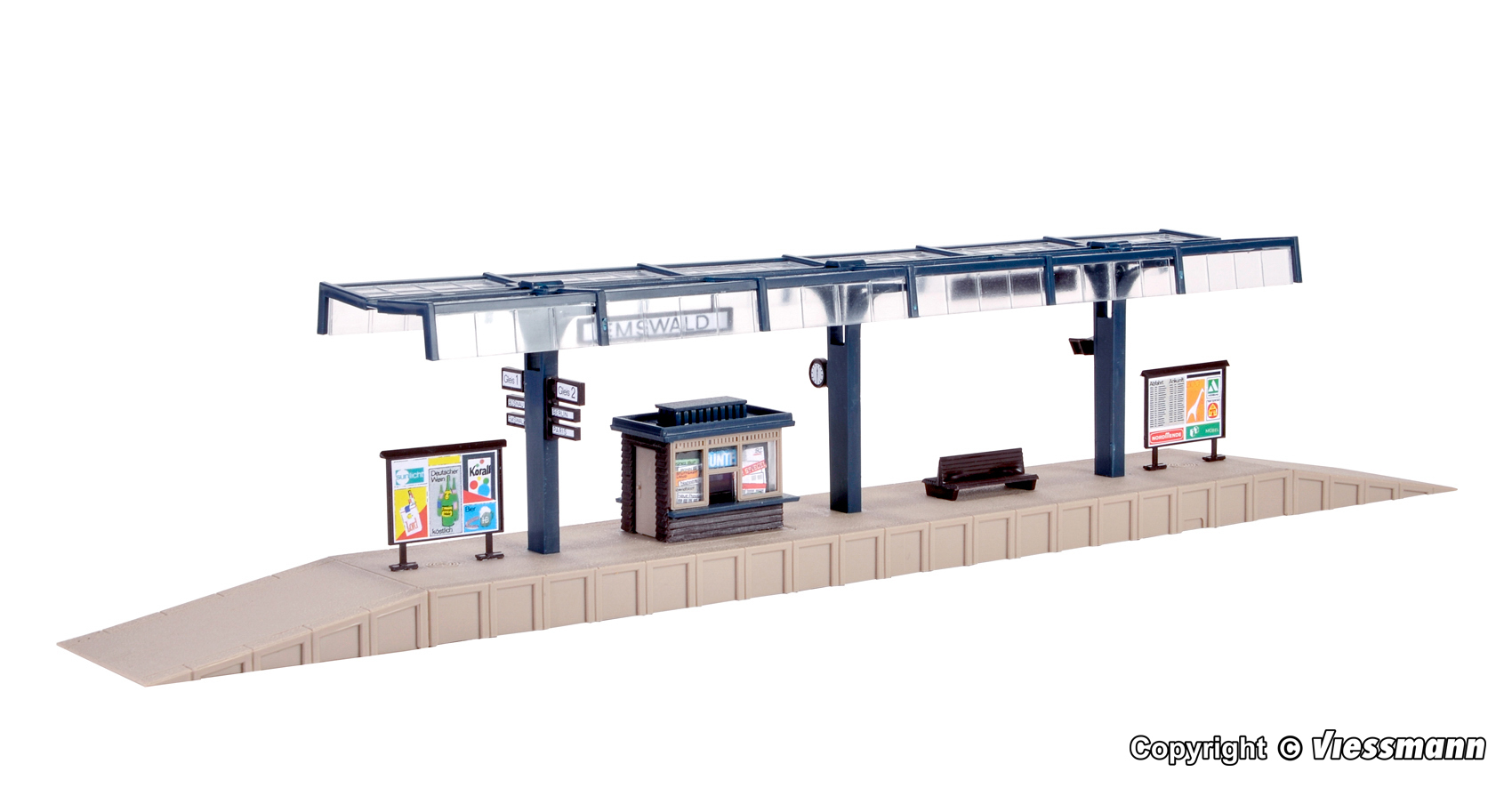 Vollmer 43534 Bahnsteig Emswald 1:87 Spur H0 Bausatz Neu OVP