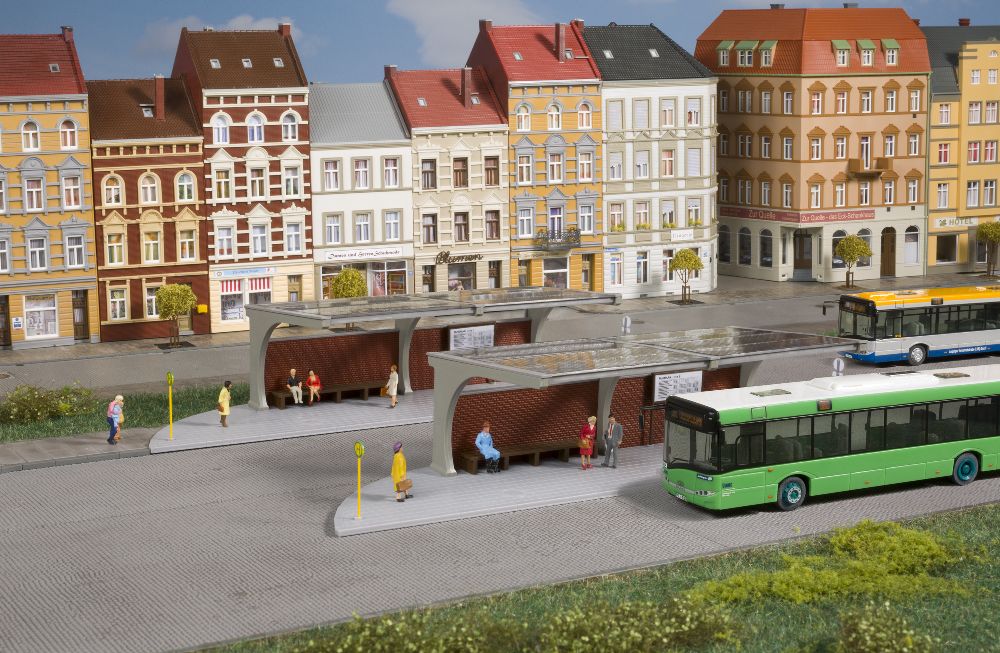 Auhagen 11485 Busstände Spur H0