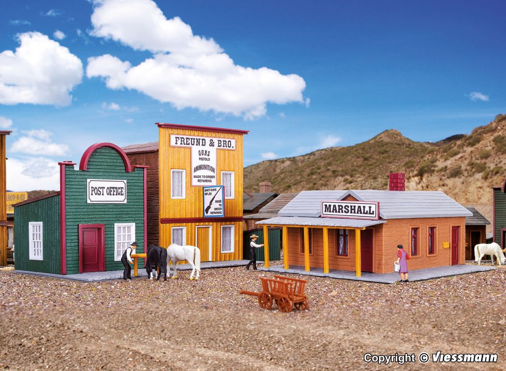 Kibri 38504 Westernhäuser Ensemble Marshall 1:87 Spur H0 Bausatz