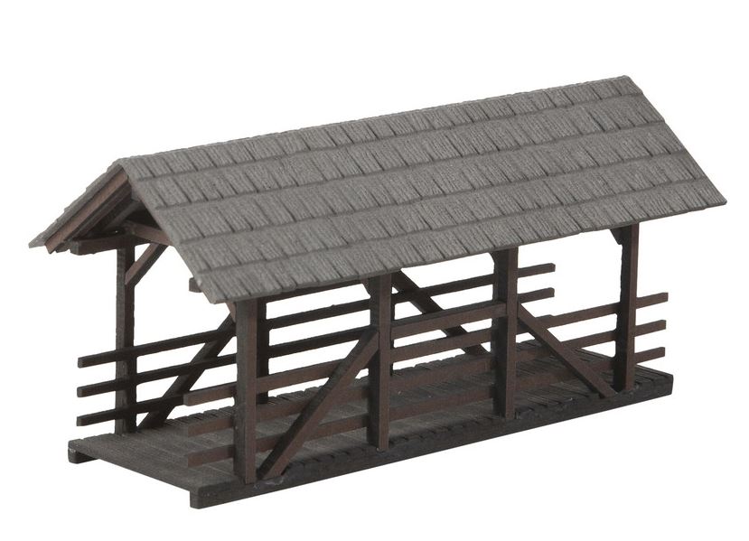 Noch 14372 Überdachte Fußgänger-Brücke - Spur H0 - Bausatz - Neu